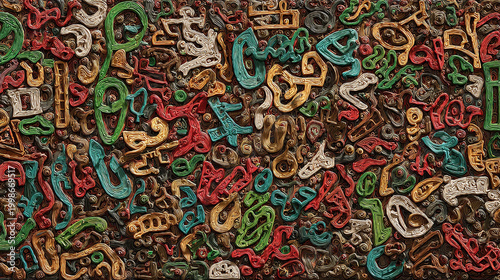 Abstract Bizarre Textures and Strange Weird Backgrounds with Unique Artistic Motifs, Surreal Chaotic Graphic Resources for Modern Design, Digital Art Pattern Backdrop