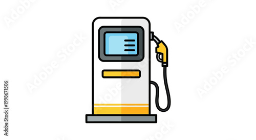 Gas Station Pump Icon Vector Illustration for Fueling Needs