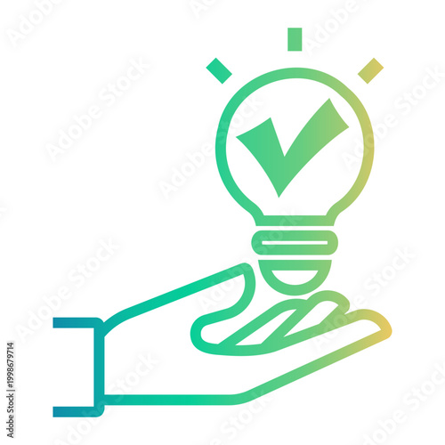 suggestion Line Gradient Icon