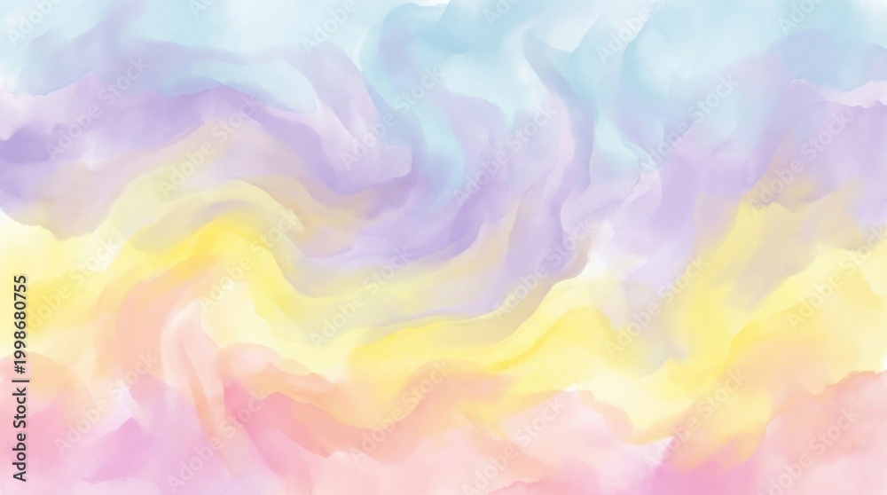 Obraz premium Abstract Watercolor Swirls - A Colorful and Artistic Background Design.