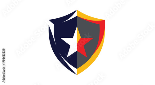 Free Download Shield with star and symbol. - GFXLoad