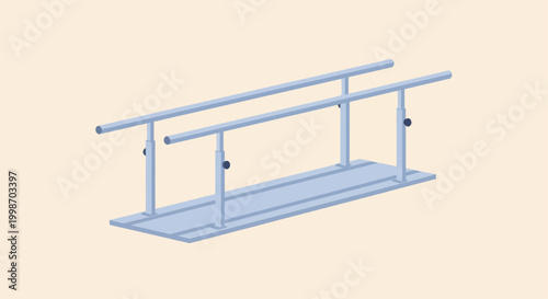 Parallel Bars for Physical Therapy and Rehabilitation.