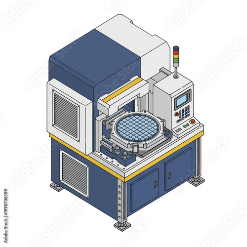 Semiconductor Wafer Prober Machine for Microchip Manufacturing.