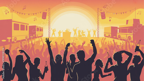 concert, festival, party, crowd, people, music event, outdoor
