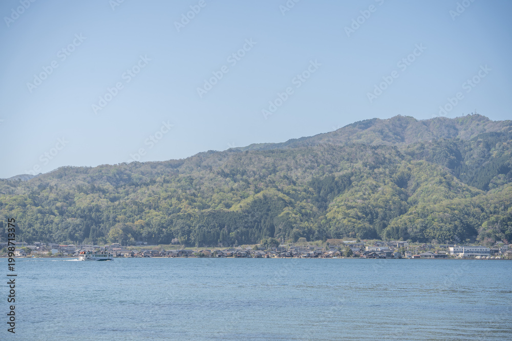 Fototapeta premium Scenic Amanohashidate Bay View, Famous Kyoto Landmark Japan