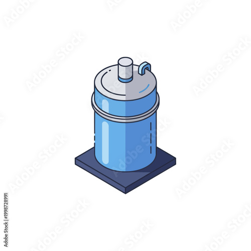 Isometric Water Cooler Bottle for Hydration and Refreshment.