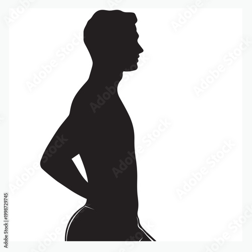 silhouette of a man