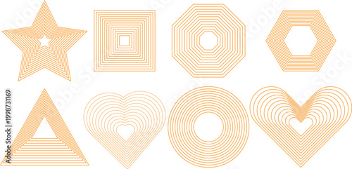 Verities Shape of line art