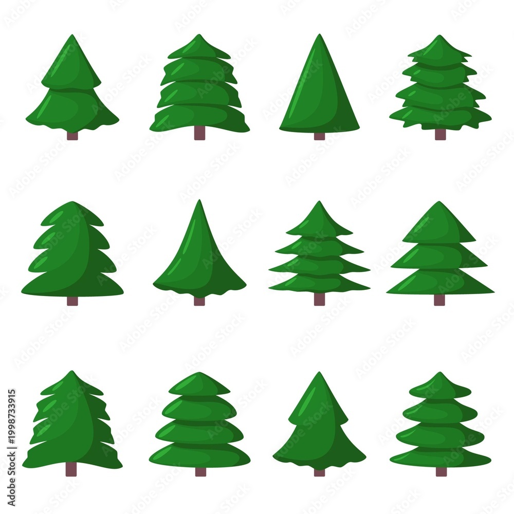 Obraz premium Christmas Tree Holiday Illustration