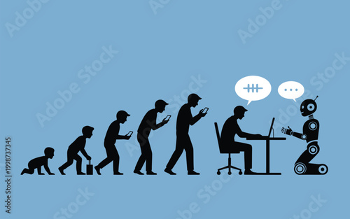The evolution of humanity: from crawling baby to ai interaction