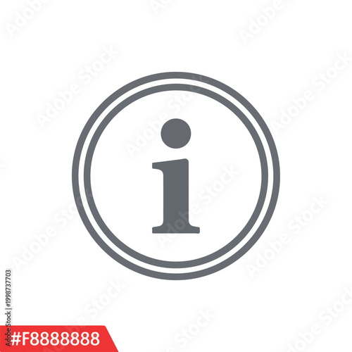 Information Icon within Double Circle