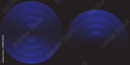 Sound wave. Signal concentric circle. Round light effect. Wifi range. Radio station signal. Water ripple with circle waves. A place or a painful point. Radar screen. Vector effect.