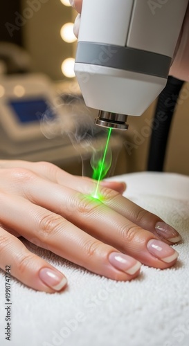 Laser Treatment on Hand - Modern Skincare and Beauty.