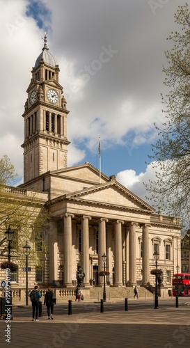 Leeds Town Hall - A Majestic Architectural Landmark in England.