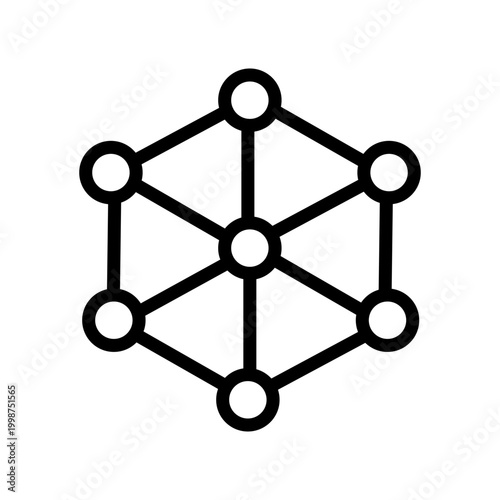 Scalability and Growth Line Icon for Business Expansion, Performance Optimization, Data Scaling, System Efficiency and Cloud Growth Concept Outline Vector Illustration