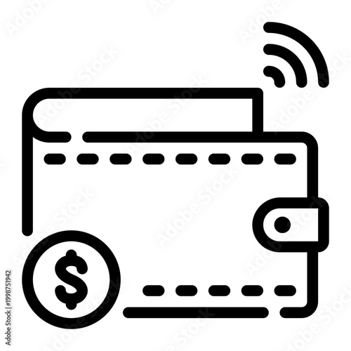 wallet line icon