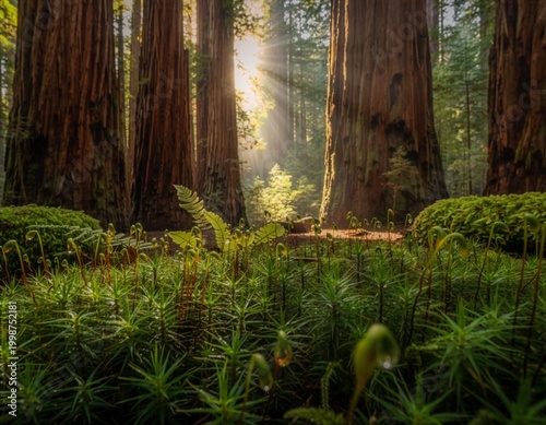 morning in the forest