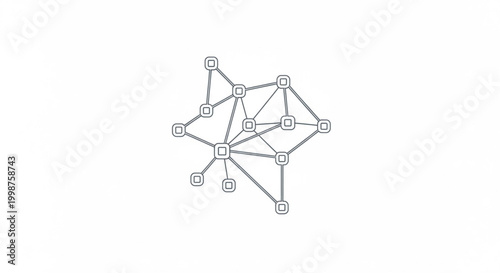 Connected nodes network diagram