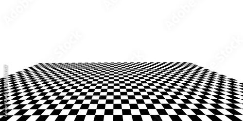 Black white checkered background. Awning checkered canopy. Grid geometric wavy rectangle shape. Race flag. Abstract modern monochrome vector illustration.