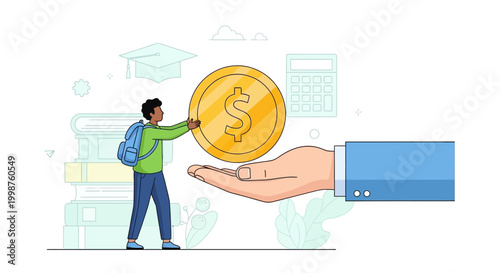 Financial assistance for students, receive aid for education and learning with a monetary contribution