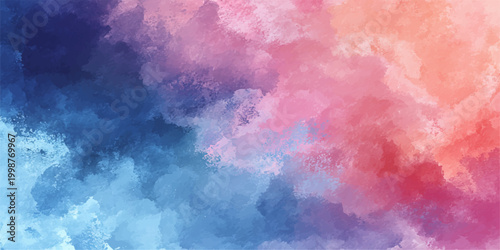 Abstract Watercolor Swirl: A vibrant watercolor painting showcases an abstract swirl of color, evoking a sense of artistic creativity, with blended hues dancing together.