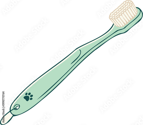 Precision medical probe vector illustration for scientific and educational presentations, clean design