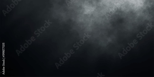 A dark blue grunge texture backdrop featuring wisps of smoke and mist swirling through a black storm sky with subtle light motion and cloudy weather design