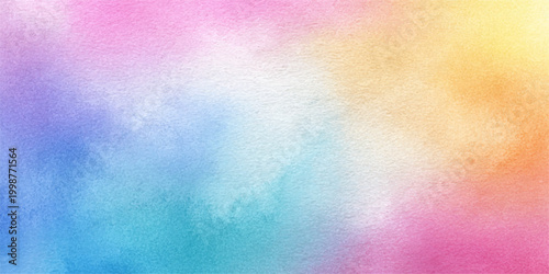 Abstract watercolor wash background, featuring a gentle blend of soft hues, like a dreamscape of colors, evoking feelings of serenity, and creativity.