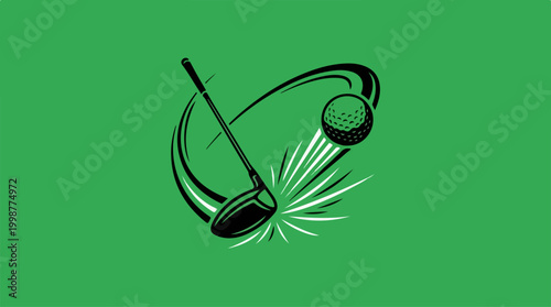 Headphones with green light effect.