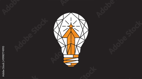 Innovation Idea Light Bulb Concept Symbol.