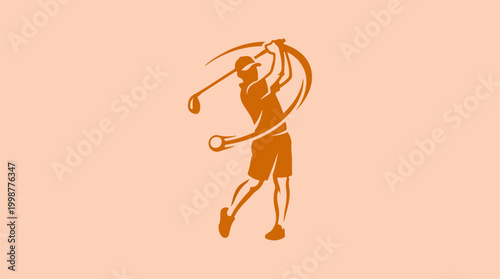 Tennis player in action swinging racket.