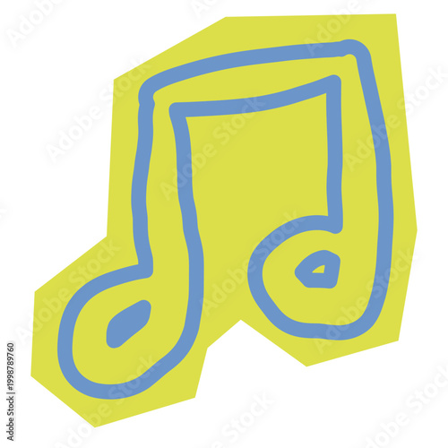 note music melodies scrap decor illustration 