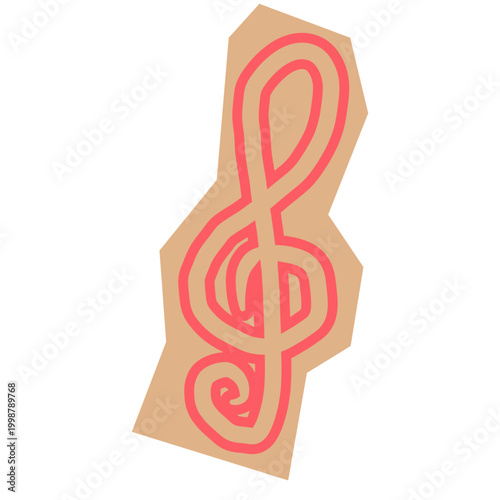 note music melodies scrap decor illustration 