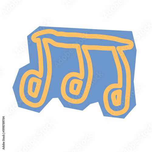 note music melodies scrap decor illustration 