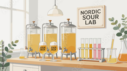 Brewing sour beer in a lab