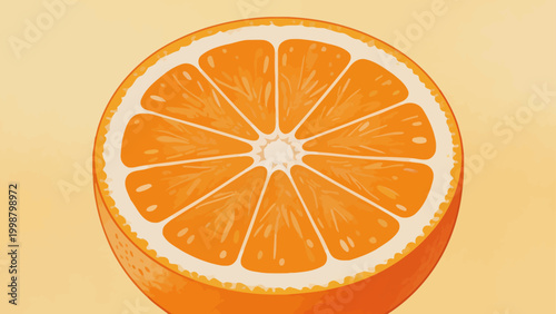 Sliced orange fruit