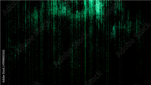 Vector Abstract textured backdrop, invoking mysterious moody ambiance with dynamic green accents against a dark backdrop.