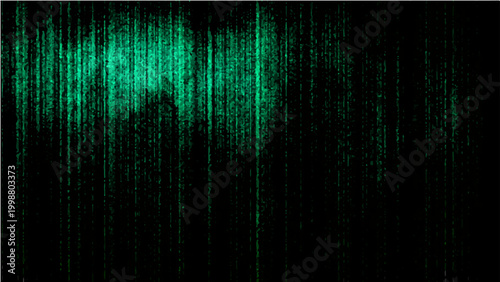 Vector Abstract and vivid design in shades of green, evokes sense of mystery, drawing viewer.