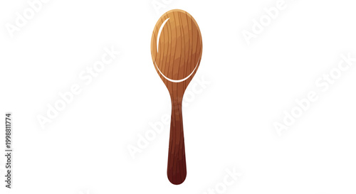 Wooden Spoon for Cooking and Baking, Natural Kitchen Utensil, Rustic Design