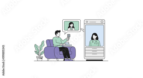 Remote work video call with coworker on laptop and phone