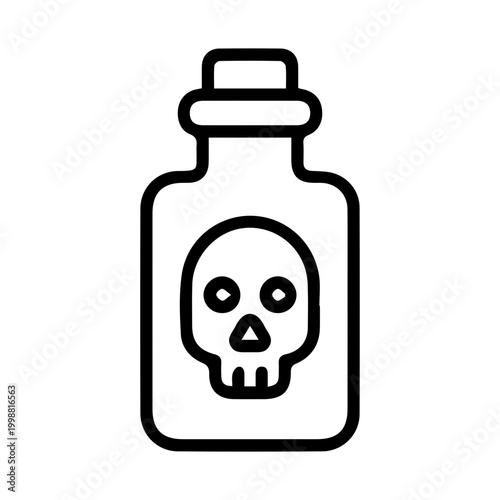 Danger Poison Bottle Icon