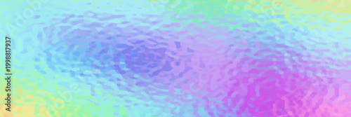 Iridescent holographic abstract rainbow seamless pattern. Vibrant background in 80s and 90s style. Tie dye art gradient effect. Unicorn wallpaper. Fairy tale backdrop.