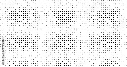 Black dots scattered on a white background pattern