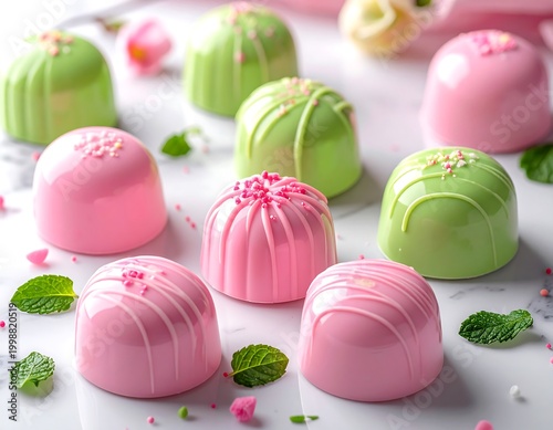Pastel chocolate sweets dessert collection high resolution wallpaper