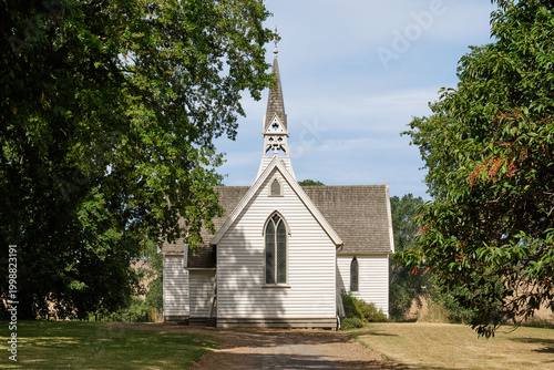 Christ Church, built in 1859, is the oldest church in Hawke's Bay - Pukehou, New Zealand