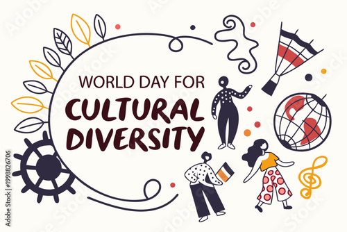 World Day for Cultural Diversity Vector Art, Global Culture and Inclusion Concept