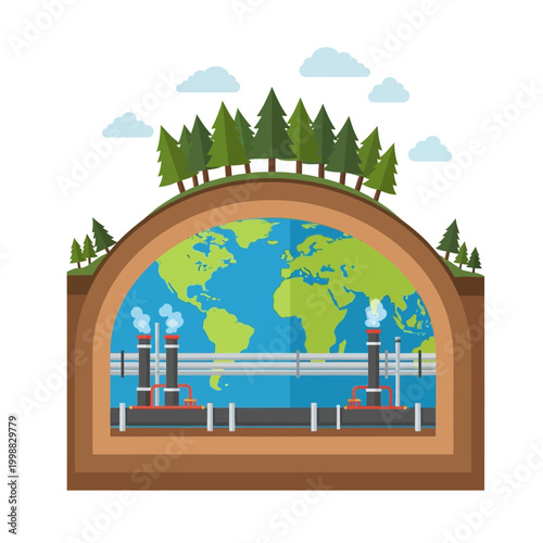 Industrial Earth Extraction: Global Resources, Fossil Fuels, and Environmental Impact