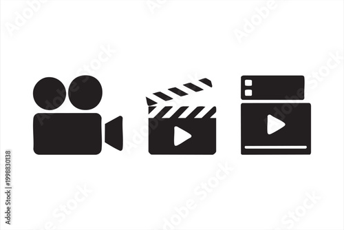 Video player symbols for mobile apps and streaming websites