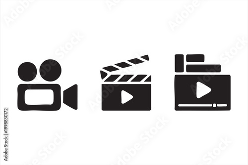 Media icons for content creation and digital entertainment platforms