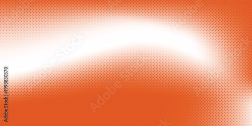 Abstract orange heat wave concept background with halftone pattern.